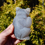 Agate Geode Carved Crystal Bear