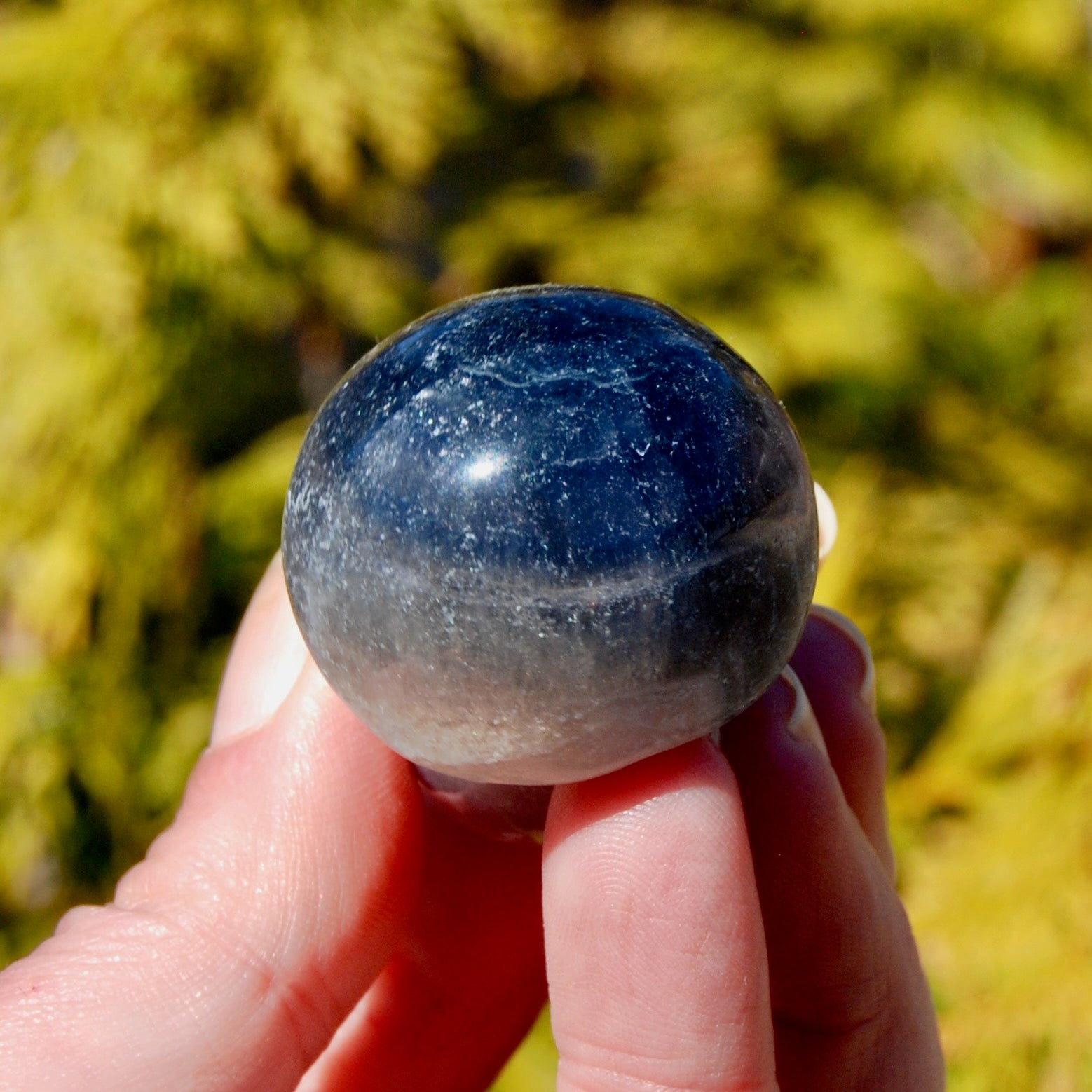 Blue Fluorite Crystal Mushroom