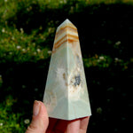 Chinese Amazonite Crystal Obelisk, Amazonite Tower