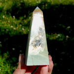Chinese Amazonite Crystal Obelisk, Amazonite Tower