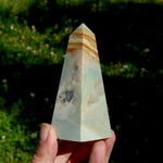 Chinese Amazonite Crystal Obelisk, Amazonite Tower