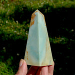 Chinese Amazonite Crystal Obelisk, Amazonite Tower