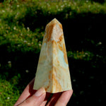 Chinese Amazonite Crystal Obelisk, Amazonite Tower