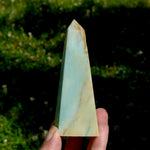 Chinese Amazonite Crystal Obelisk, Amazonite Tower