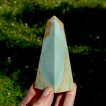 Chinese Amazonite Crystal Obelisk, Amazonite Tower