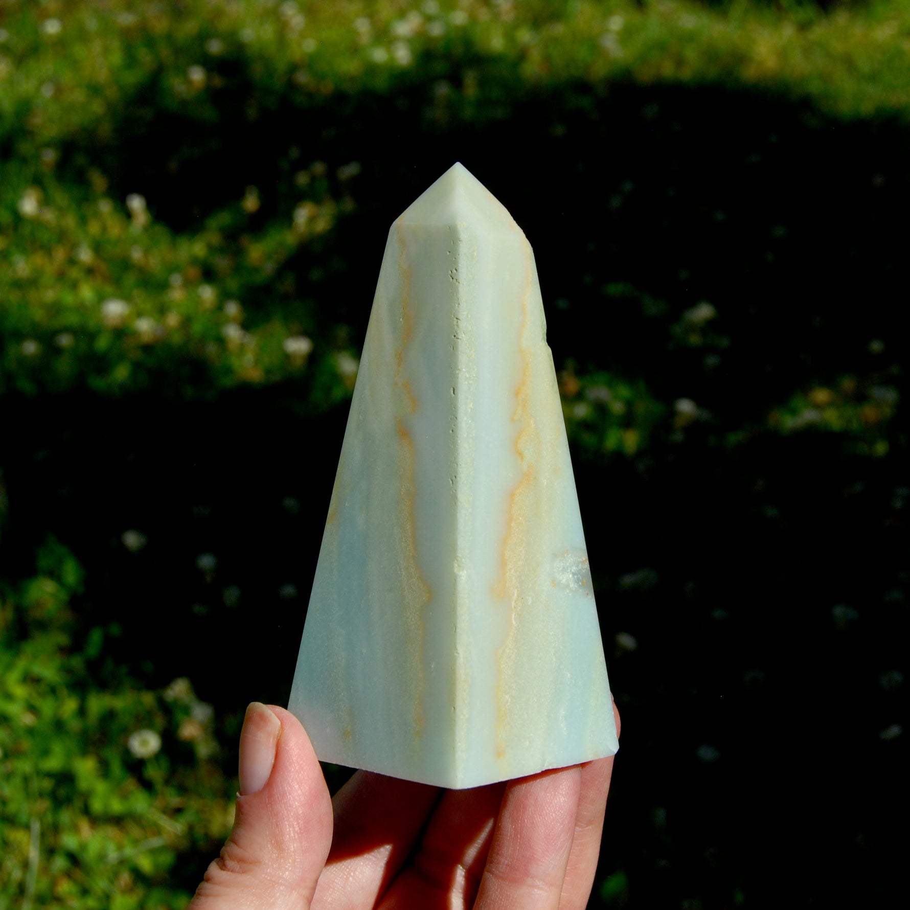 Chinese Amazonite Crystal Obelisk, Amazonite Crystal Tower