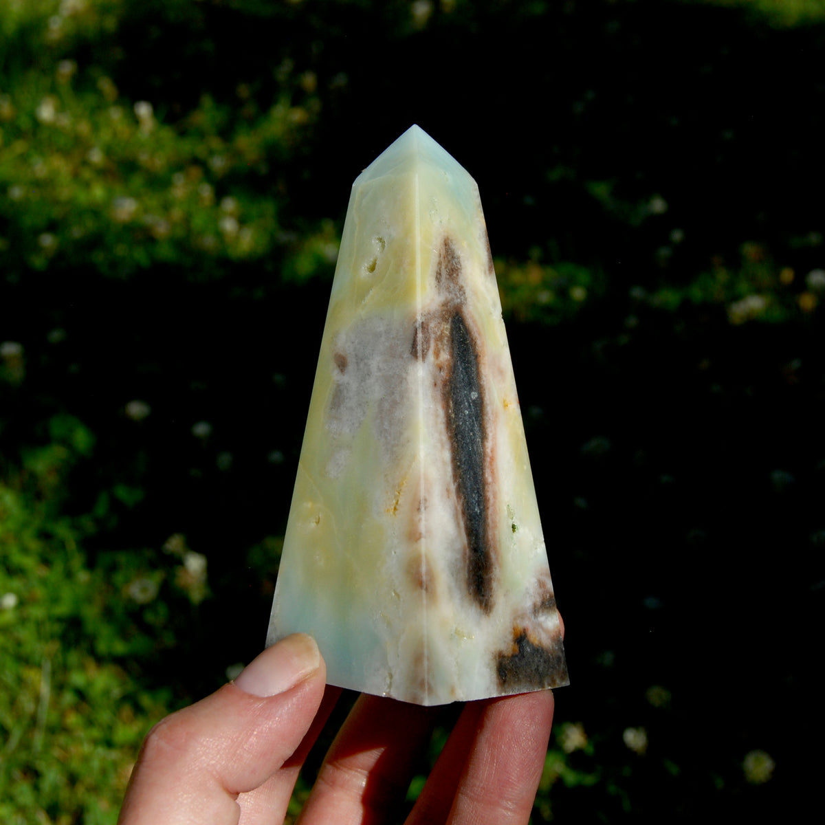 Chinese Amazonite Crystal Obelisk, Amazonite Tower