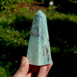 Chinese Amazonite Crystal Obelisk, Amazonite Tower