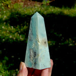 Chinese Amazonite Crystal Obelisk, Amazonite Tower