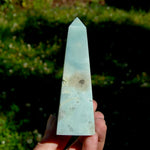 Chinese Amazonite Crystal Obelisk, Amazonite Tower
