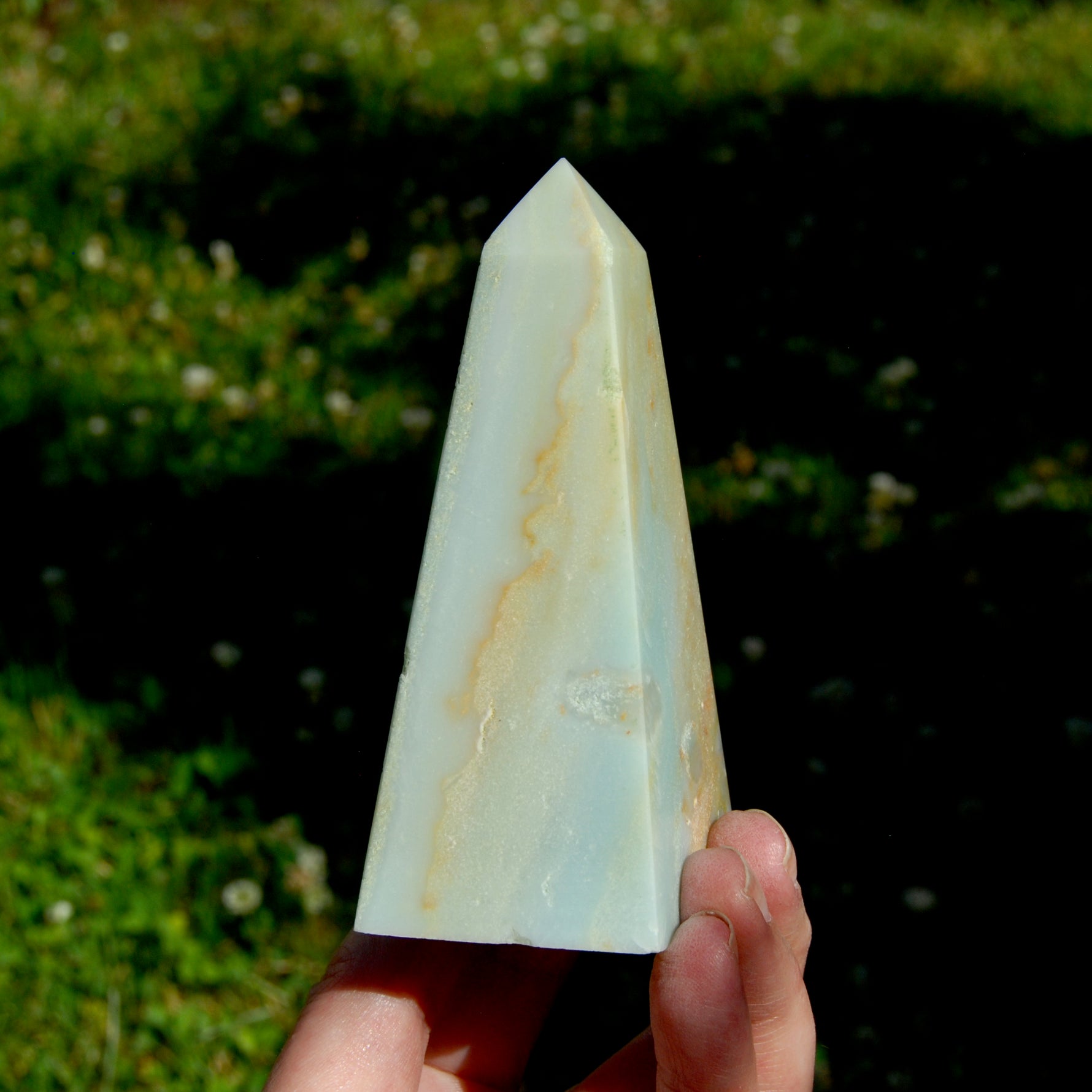 Chinese Amazonite Crystal Obelisk, Amazonite Crystal Tower