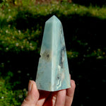 Chinese Amazonite Crystal Obelisk, Amazonite Tower