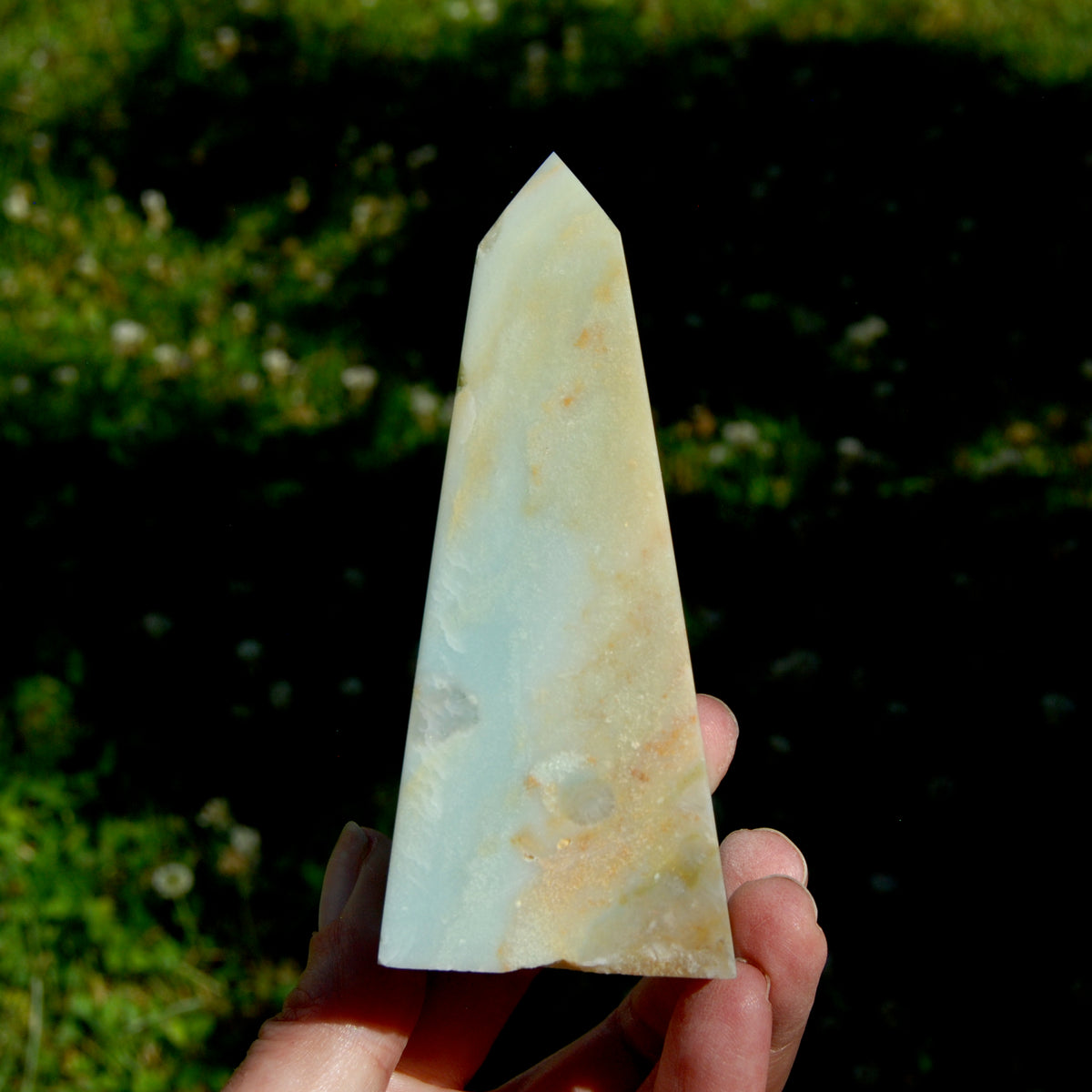 Chinese Amazonite Crystal Obelisk, Amazonite Crystal Tower