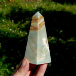 Chinese Amazonite Crystal Obelisk, Amazonite Tower