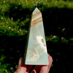 Chinese Amazonite Crystal Obelisk, Amazonite Tower