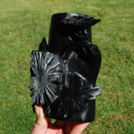 Chrysanthemum Stone Crystal Vase 