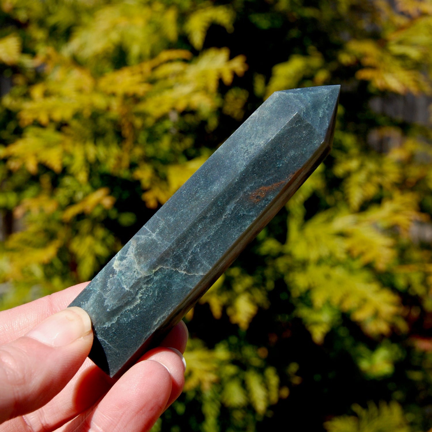 Chrysocolla Shattuckite Crystal Tower