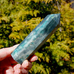 Chrysocolla Shattuckite Crystal Tower