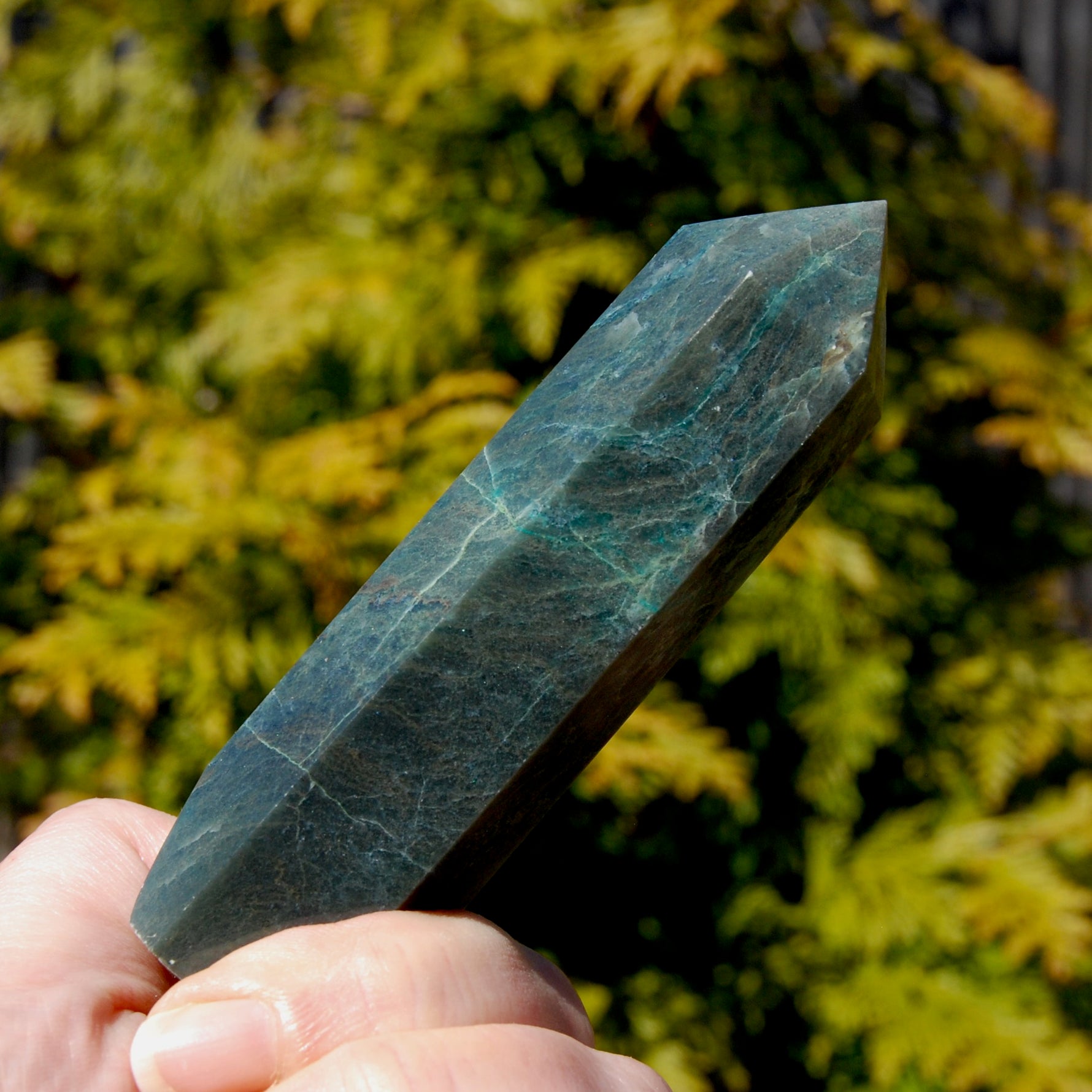 Chrysocolla Shattuckite Crystal Tower