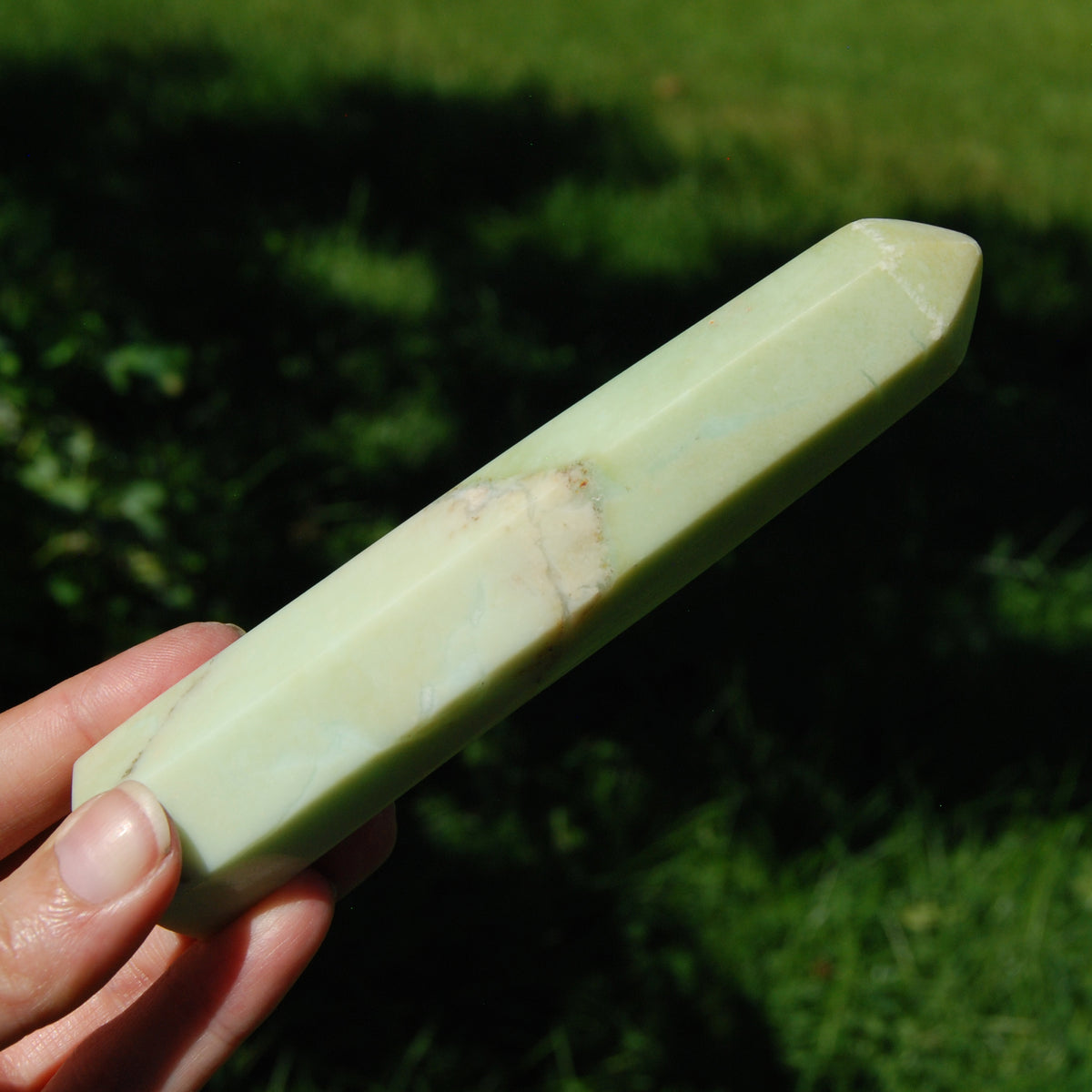 Chrysoprase Crystal Tower - 5.5" 185g Stone of Venus, Attracts Love Prosperity & Abundance
