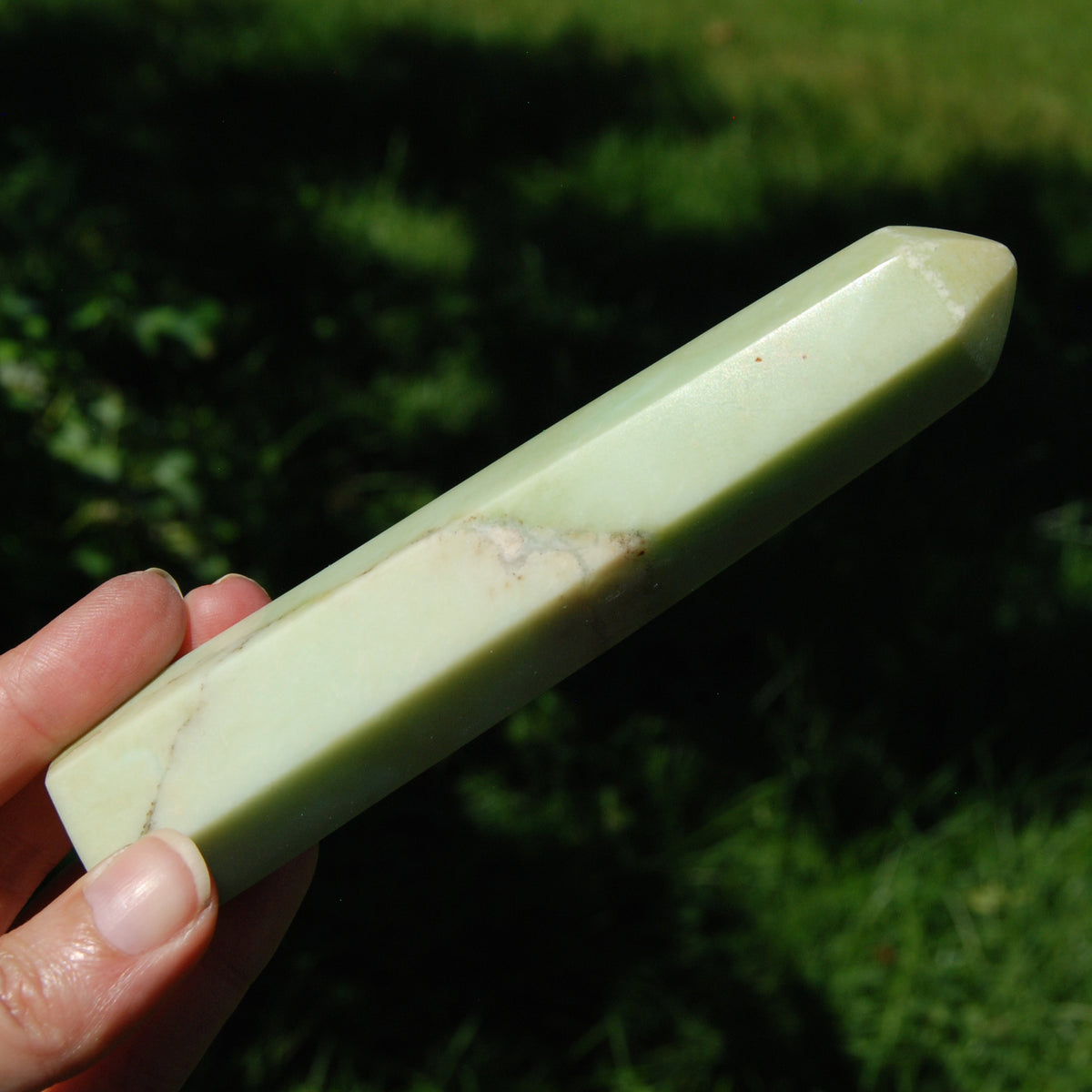 Chrysoprase Crystal Tower - 5.5" 185g Stone of Venus, Attracts Love Prosperity & Abundance