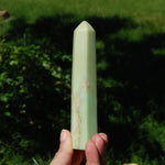 Chrysoprase Crystal Tower - 5.5" 185g Stone of Venus, Attracts Love Prosperity & Abundance