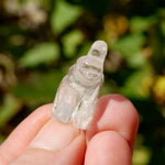 Small Clear Quartz Crystal Elephant Carving
