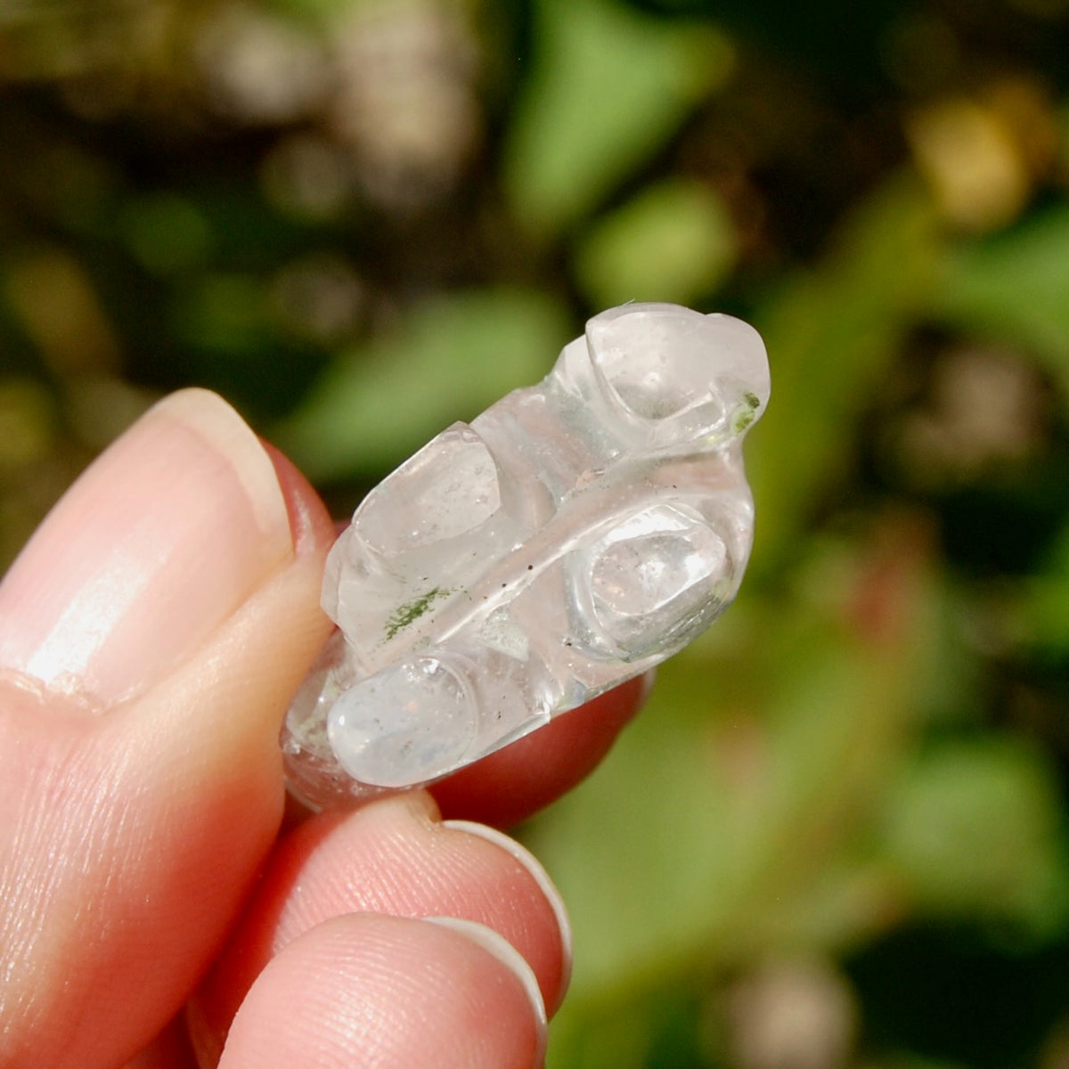 Clear Quartz Crystal Elephant Carving