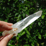 Golden Healer Lemurian Seed Quartz Crystal Cross, High Vibration Optical Quartz, Peñas Blancas, Colombia