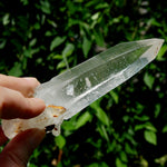 Golden Healer Lemurian Seed Quartz Crystal Cross, High Vibration Optical Quartz, Peñas Blancas, Colombia