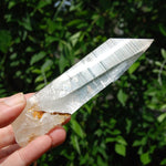 Golden Healer Lemurian Seed Quartz Crystal Cross, High Vibration Optical Quartz, Peñas Blancas, Colombia