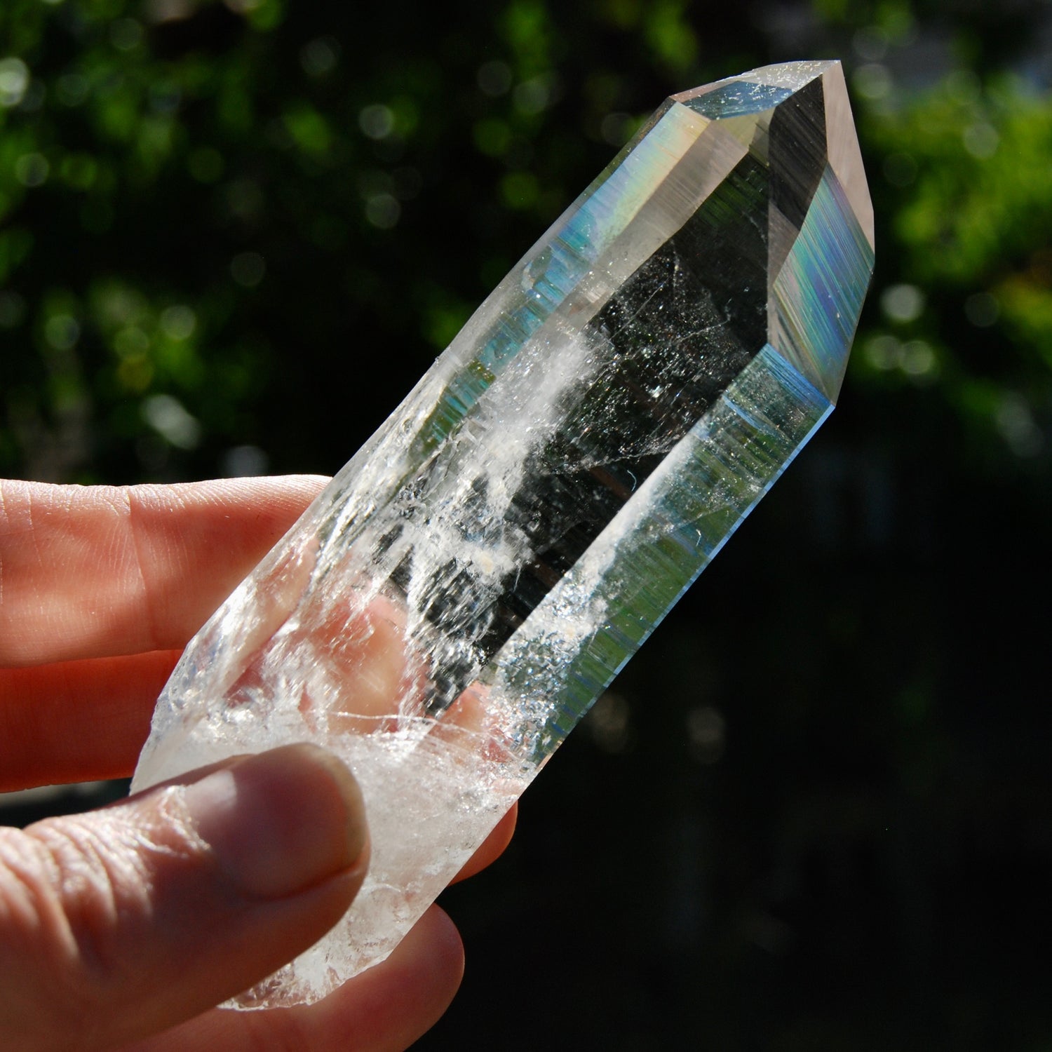 Dow Channeler Blades of Light Lemurian Crystal, 4" 130g Powerful Optical Quartz, Colombia