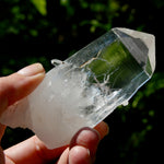 Yin Yang Blades of Light Lemurian Tabby Crystal, Powerful Optical Colombian Quartz