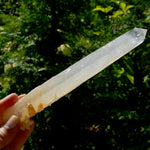 XL AAA Colombian Blue Smoke Lemurian Quartz Crystal Starbary, 8.25" 244g Record Keeper Crystal