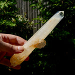 XL Colombian Blue Smoke Lemurian Quartz Crystal Starbary, Trigonic Record Keeper DT ET Crystal, Columbian Blue Smoke crystal