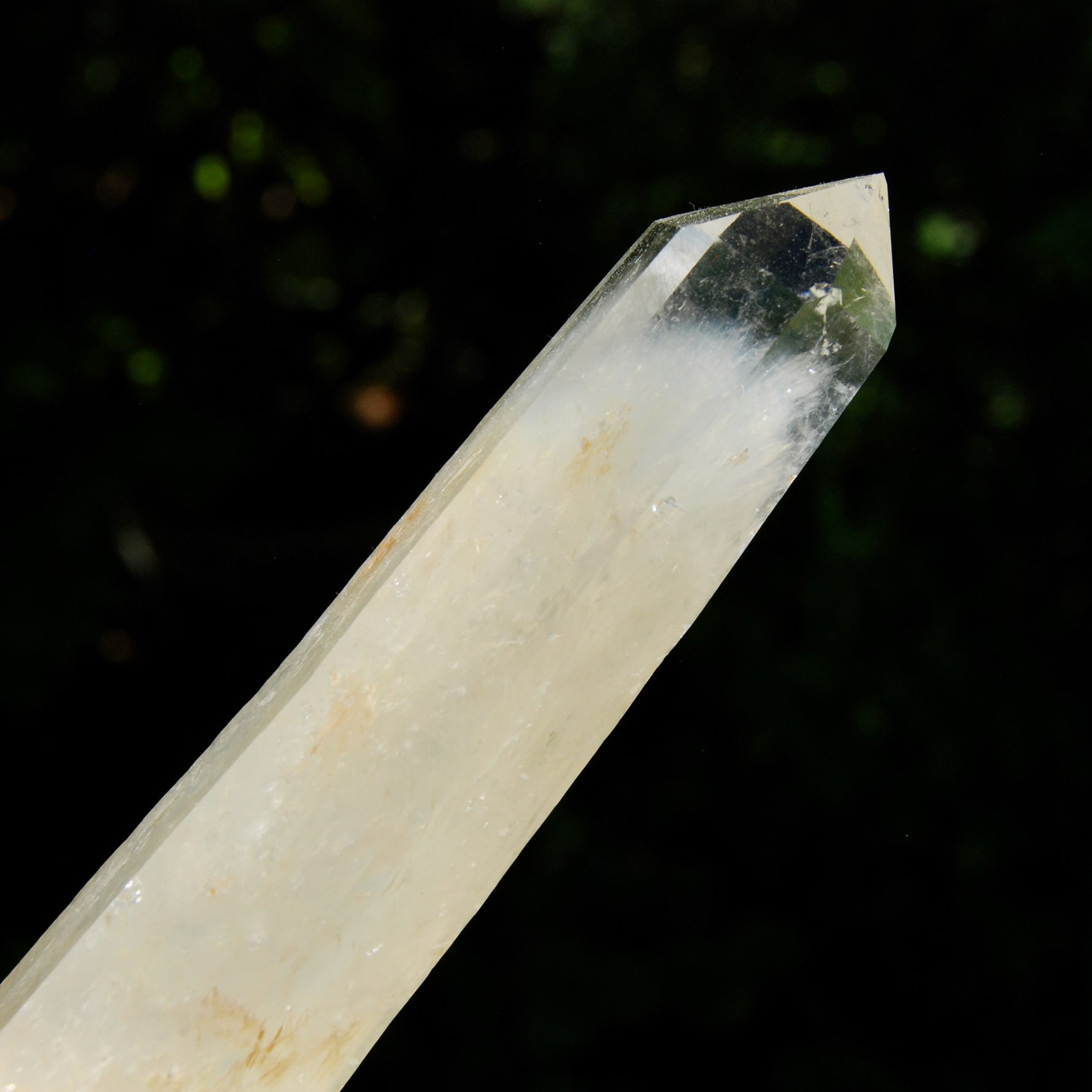 XL Colombian Blue Smoke Lemurian Quartz Crystal Starbary, Trigonic Record Keeper DT ET Crystal, Columbian Blue Smoke crystal