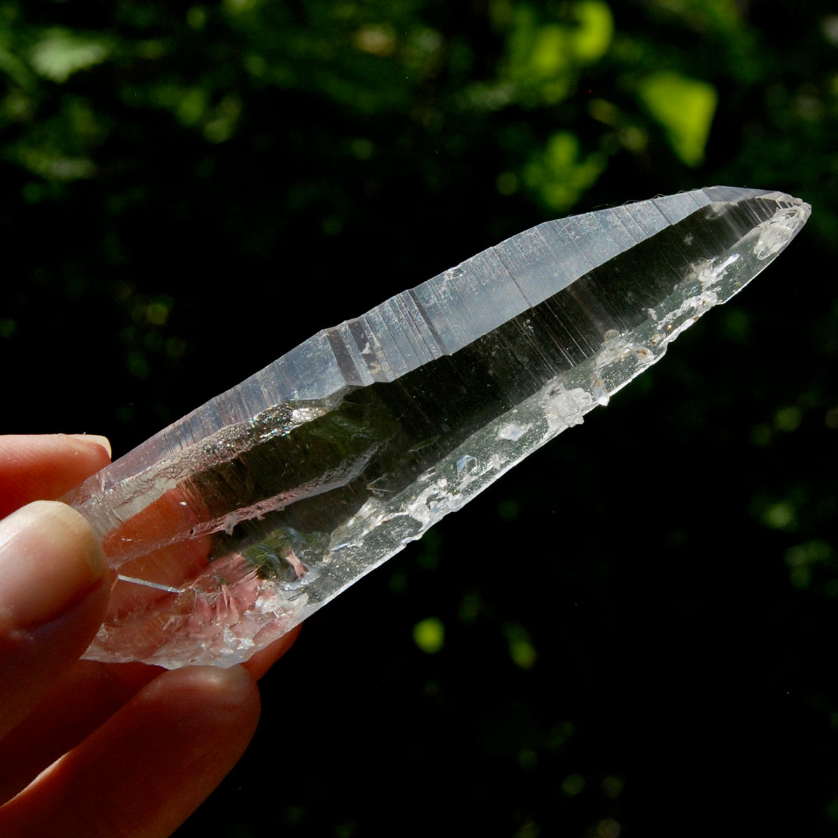Colombian Lemurian Seed Crystal Laser, Isis Face Optical Quartz