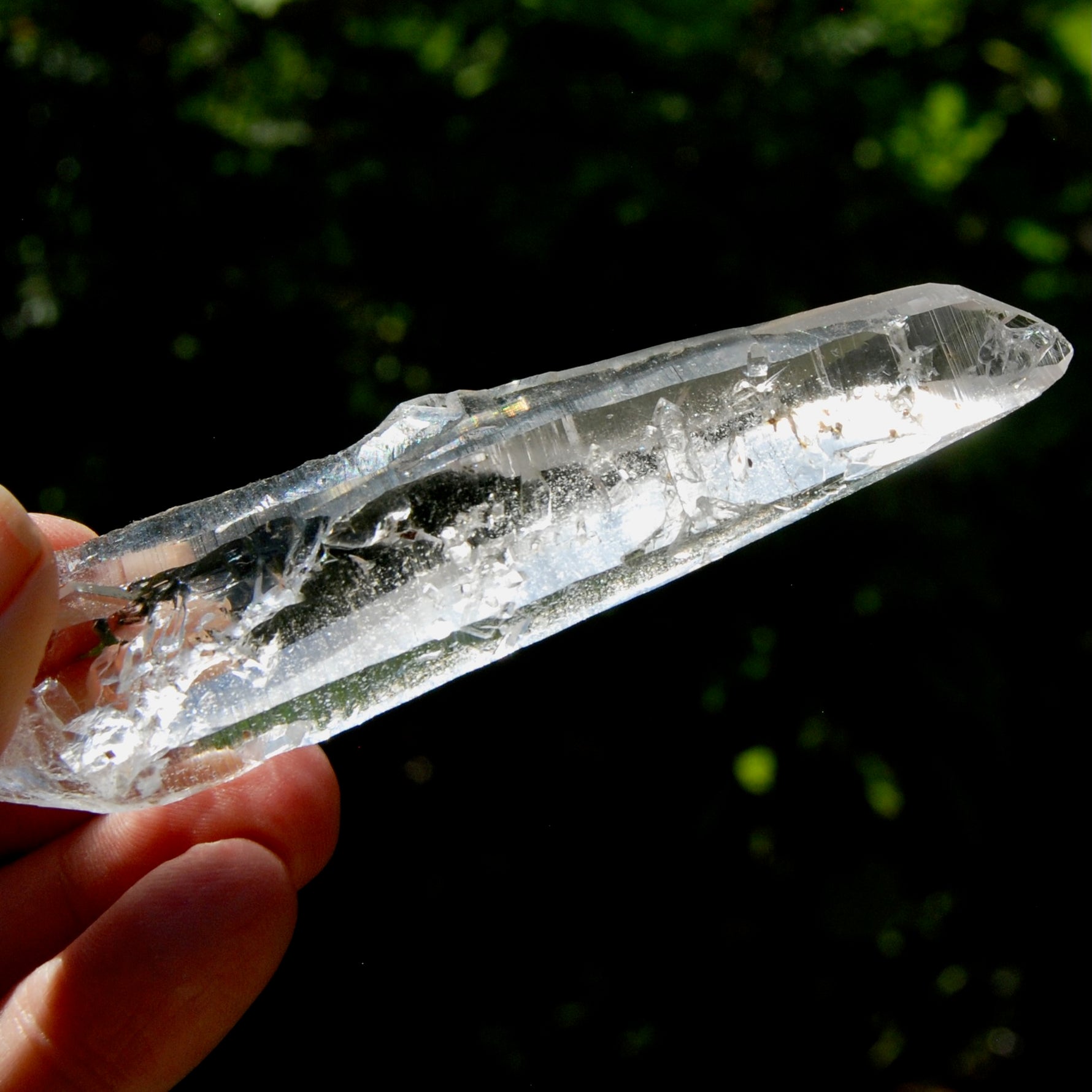 Colombian Lemurian Seed Crystal Laser, Isis Face Optical Quartz