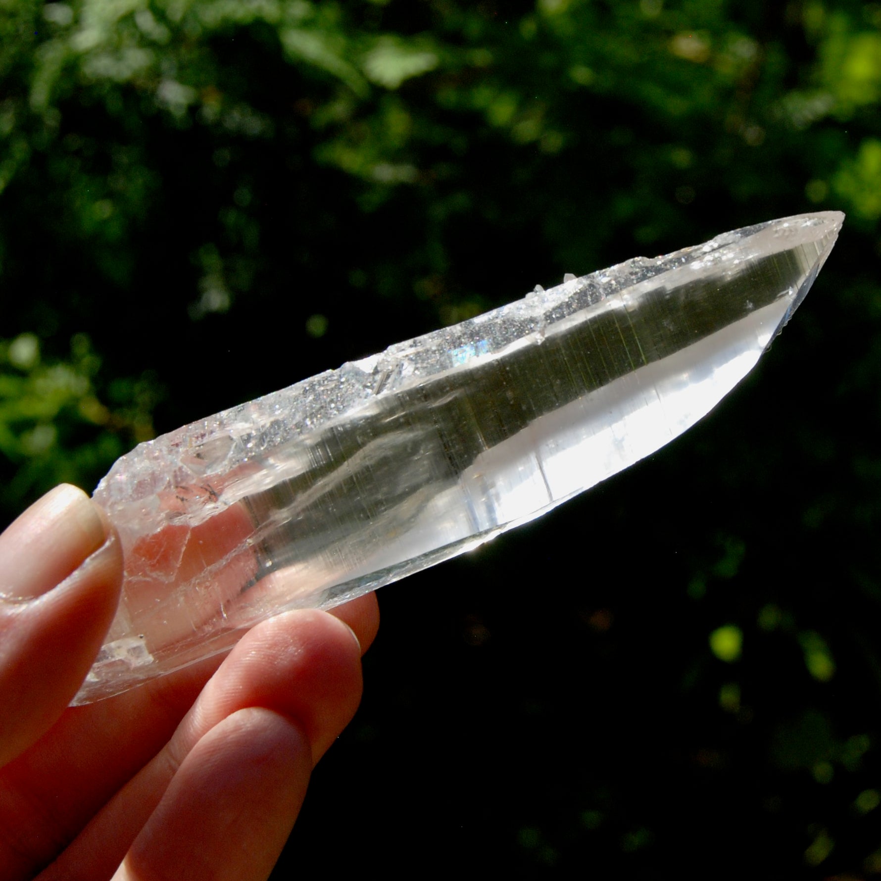 Colombian Lemurian Seed Crystal Laser, Isis Face Optical Quartz
