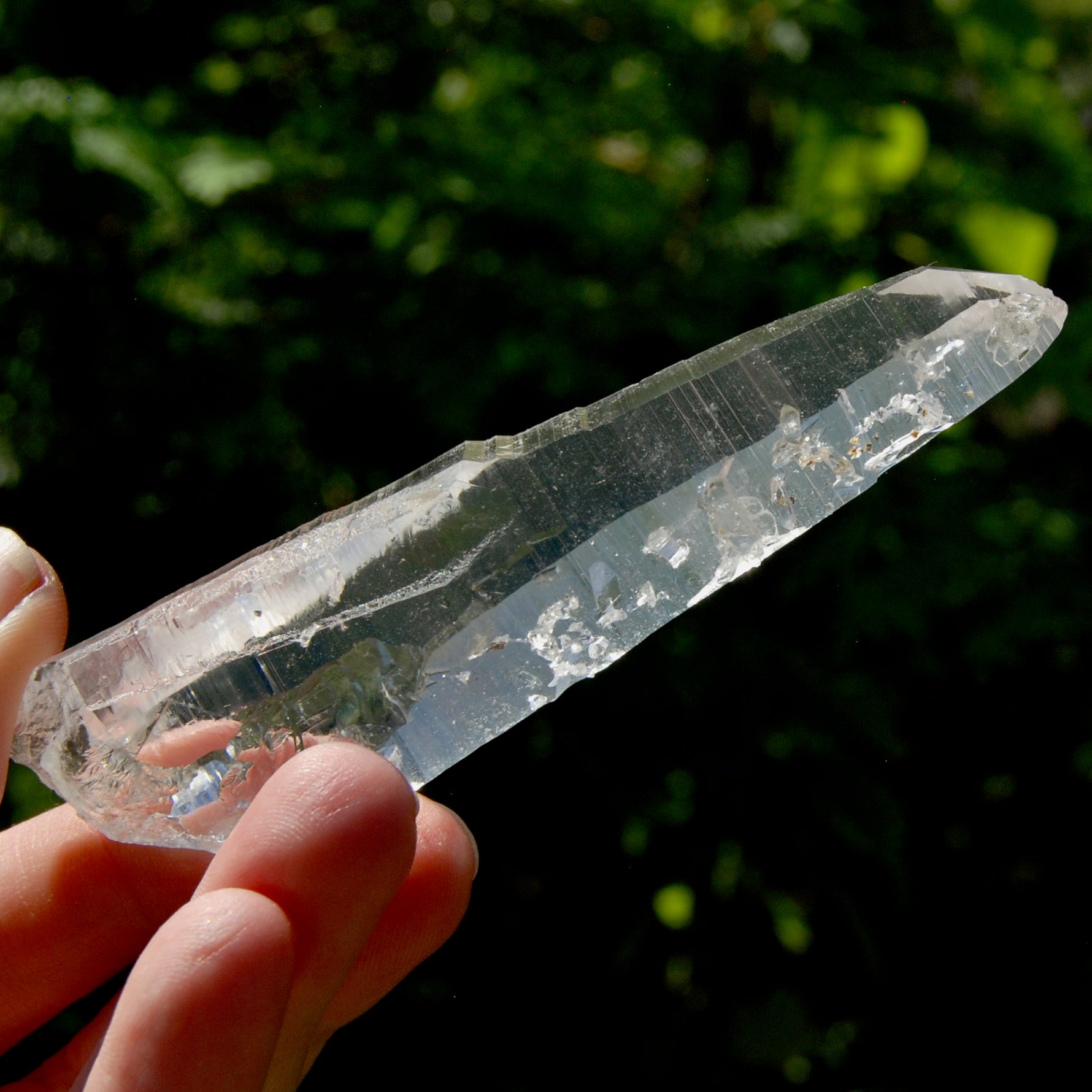 Colombian Lemurian Seed Crystal Laser, Isis Face Optical Quartz