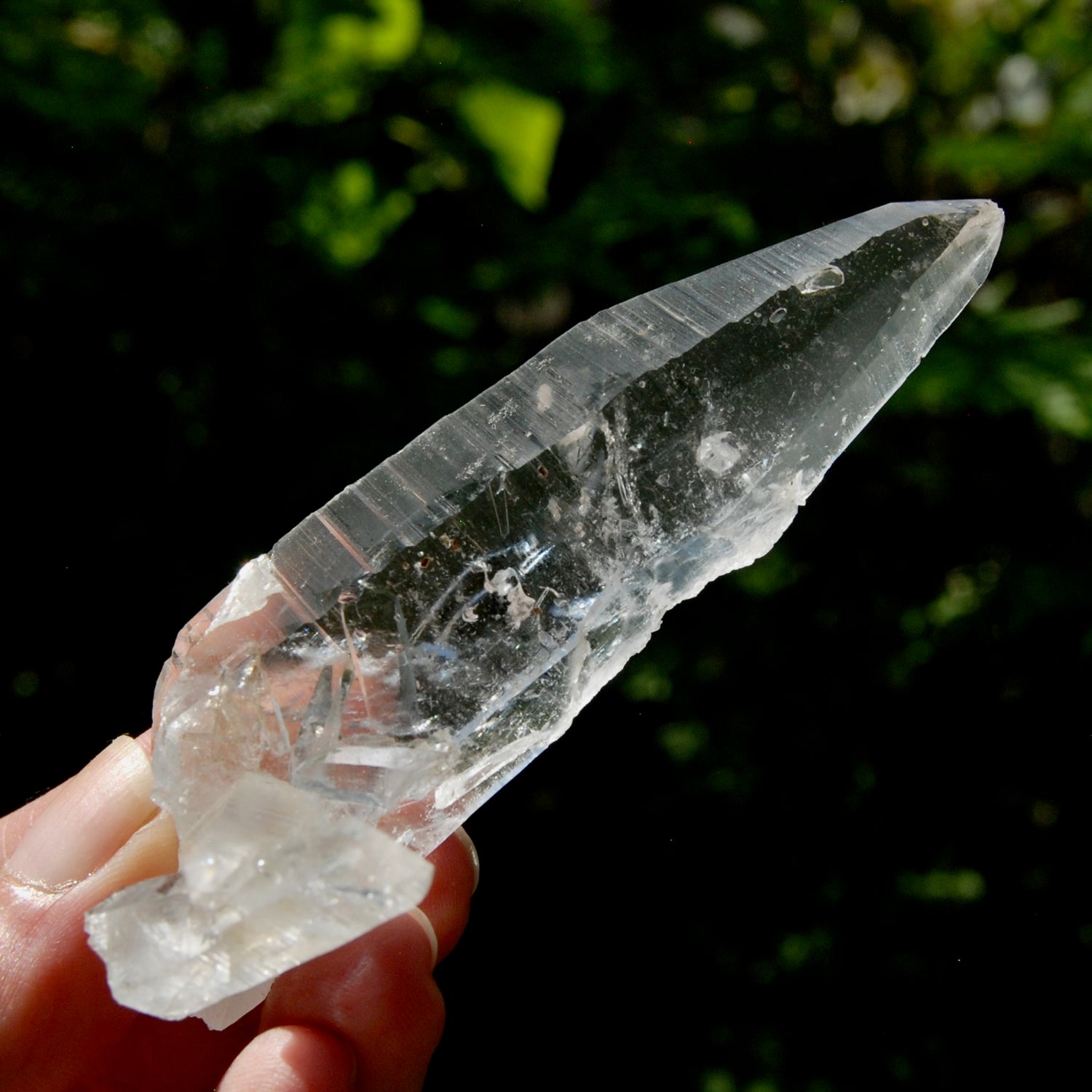 Lemurian Crystal Laser Starbrary Bridge - 3.75" 73g Optical Quartz, Colombia