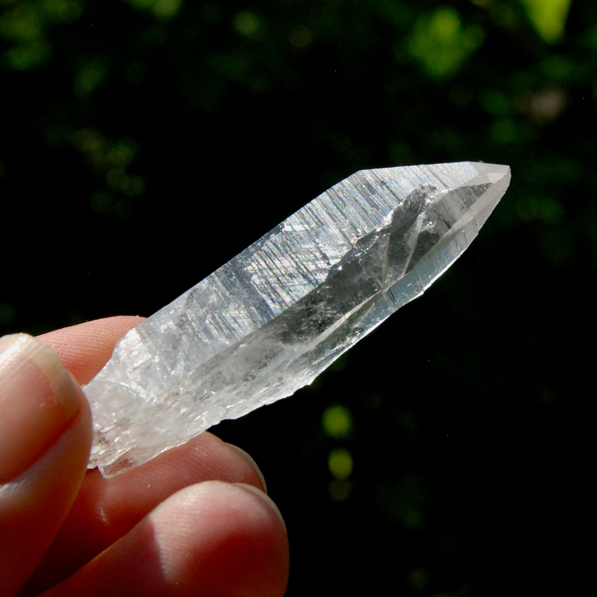 Lemurian Isis Face Crystal - 2.25" 16g Optical Quartz Pocket Crystal, Colombia A6