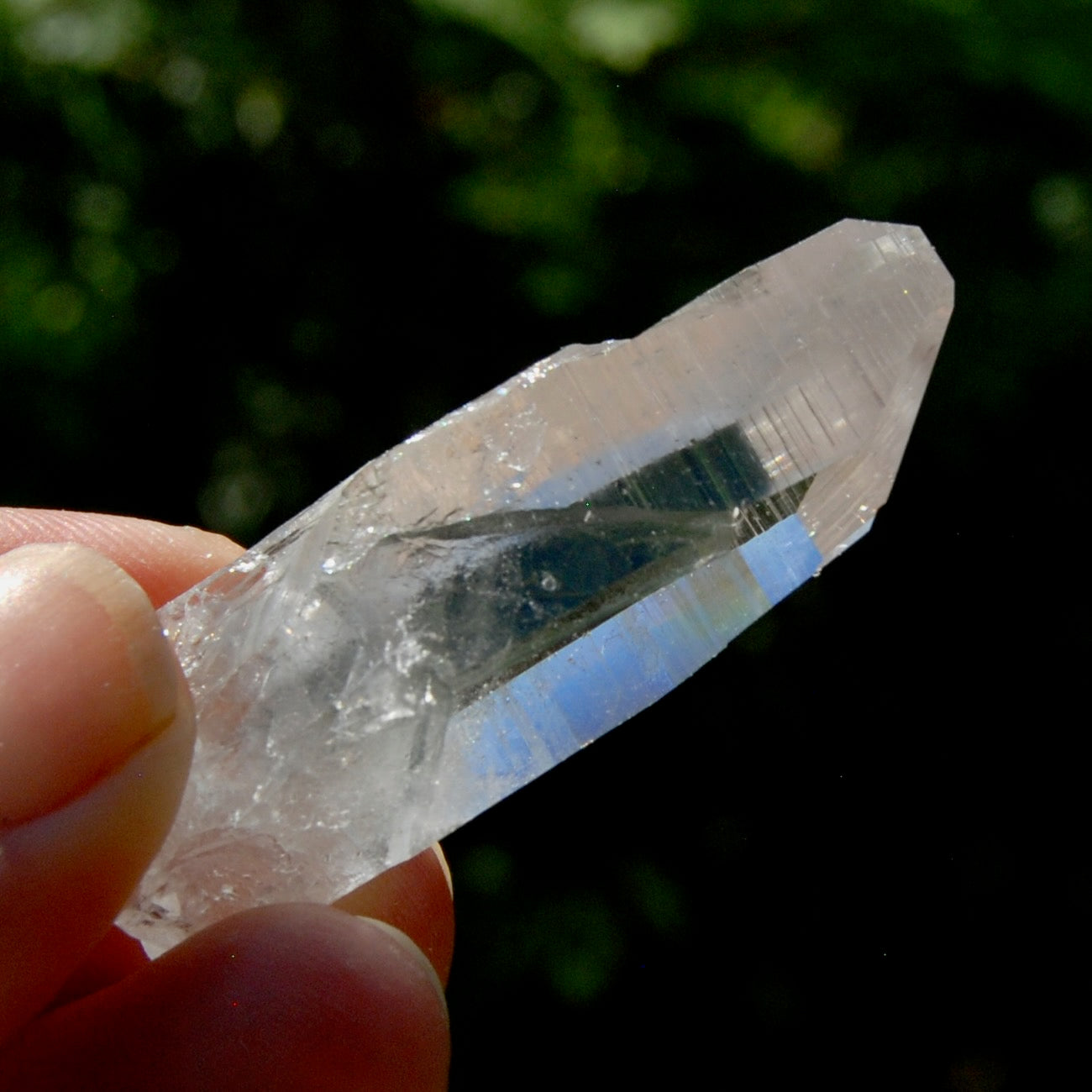 Lemurian Isis Face Crystal - 2.25" 16g Optical Quartz Pocket Crystal, Colombia A6