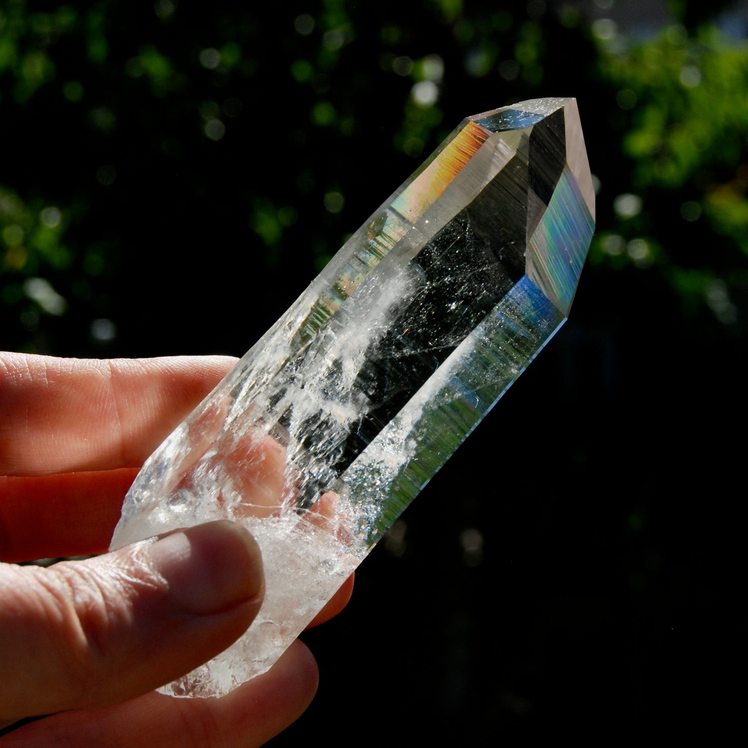 Dow Channeler Blades of Light Lemurian Crystal, 4" 130g Powerful Optical Quartz, Colombia