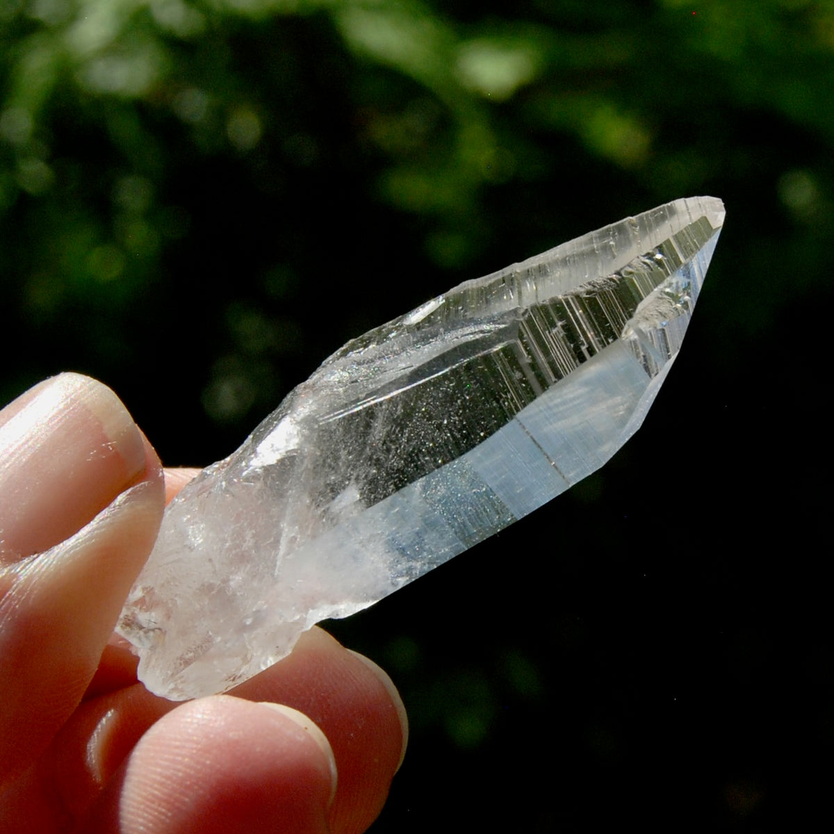 Lemurian Isis Face Crystal - 2.25" 16g Optical Quartz Pocket Crystal, Colombia A6
