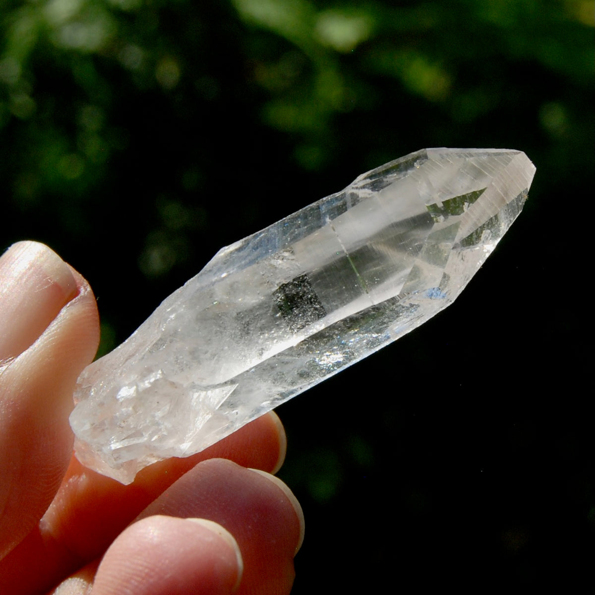 Lemurian Isis Face Crystal - 2.25" 16g Optical Quartz Pocket Crystal, Colombia A6