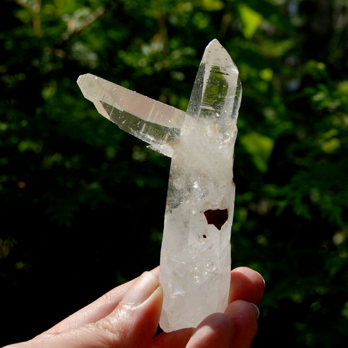 Lemurian Quartz Crystal Starbrary - 4in 106g Tantric Twin Flame Record Keeper,  Colombia