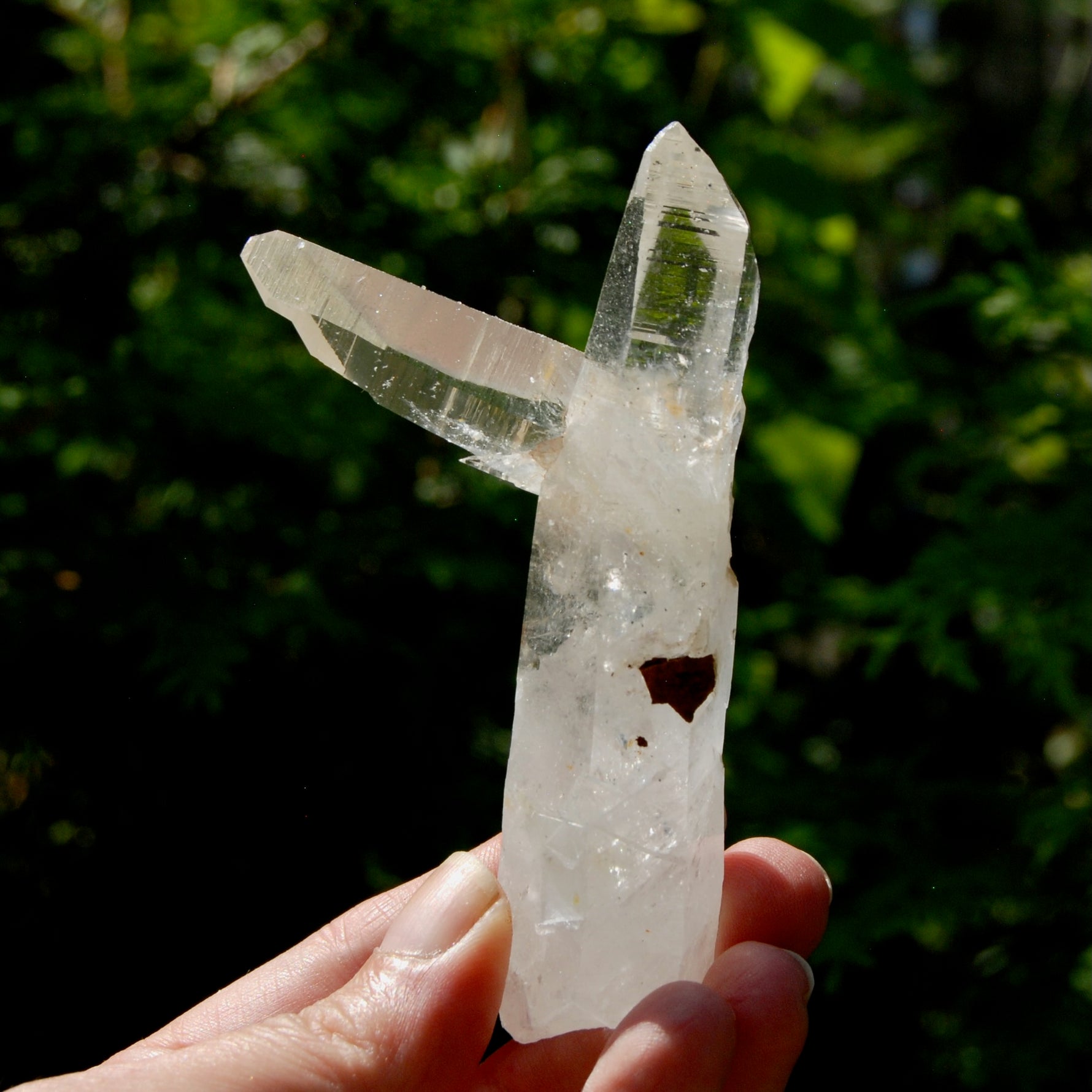 Lemurian Quartz Crystal Starbrary - 4in 106g Tantric Twin Flame Record Keeper,  Colombia