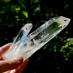 Tantric Twin Channeler Blades of Light Lemurian Crystal Starbrary, 6" 306g Powerful Record Keeper Optical Quartz, Colombia
