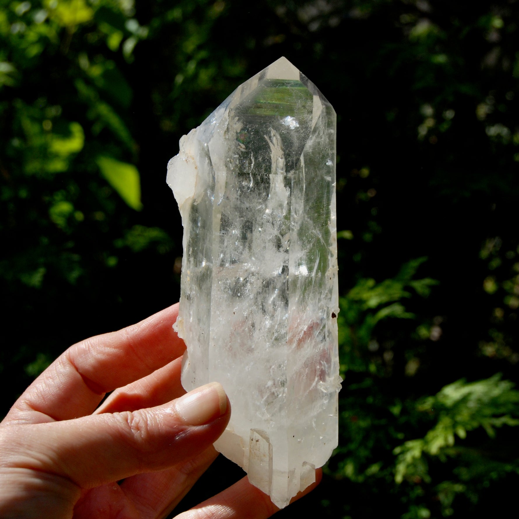 Record Keeper Channeler Blades of Light Lemurian Crystal Starbrary, 5.5" 377g Powerful Rainbow Filled Optical Devic Temple, Colombia